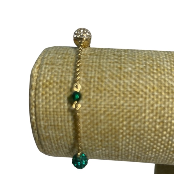 BNWOT Authentic Swarovski Remix Collection Gold Tone Plated Pop Strand Bracelet - Picture 3 of 8